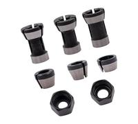 6.35mm 8mm 6mm Adapter Collet Set Practical Engraving Trimming Machine Routers Milling Cutter Improvement Accessories Routers Collet Conversion Kits