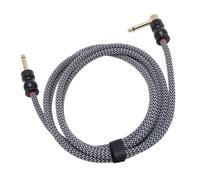 6.35mm Guitar Cable, 22AWG Copper Center Conductor PVC Insulation Double Shielding Cable for Electric Guitar Bass Pedals