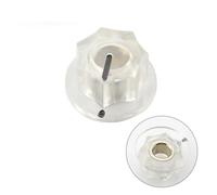 6.35mm Guitar effect pedal AMPS jazz bass Skirted Knob(Transparent white)