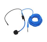 6.35mm Headset Microphone Wired Boom Adjustable HiFi Sound Quality for Voice Amplifier Singing Teaching Presentation ABS Material 5m Cable