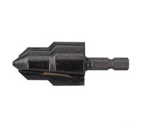 6 35mm Hex Shank Alloy Drill Bit for Expanding Water Pipes and Punching, Suitable for Plastic and Metal Pipes, Featuring Step Design and Carbide Blade Cutting (18-24MM)