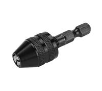 6.35mm Hex Shank Drill Chuck Adapter Converter Multi Function Three Jaw Collet for Power Tools DIY Project Craft Manufacturing Aluminum Alloy Carbon Steel 4 Models Optional (H01335)
