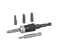 6.35MM HEX Shank Mixed SCREWDRIVING BIT Set, Steel Blades, Suitable for Power Screwdrivers with Impact Mode, 6 in Pack