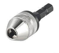 6 35mm Hex Shank Quick Change Keyless Drill Chuck Adapter for Use with Electric Grinder Nail and Engraving Machines Facilitates Fast Replacement (0.3-3.6mmS)