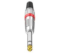6.35mm Male Connector 24K Gold Contact Studio Grade Sound Screw Home Studio Hifi Hearing Adapter for Musicians