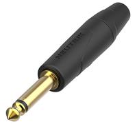 6.35mm Mono Jack Plug, Gold Plated - NP2XX-AU-0