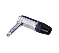 6 35mm Mono Slim-line Right Angled Jack Plug