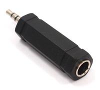 kenable 6.35mm Stereo Jack socket to 3.5mm Stereo Jack Plug Adapter