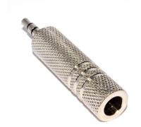 kenable 6.35mm Stereo Jack Socket to 3.5mm Stereo Jack Plug Adapter Metal