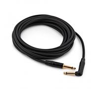 6.35mm TS Jack - 6.35mm TS Jack Right Angled Pro Cable 6m