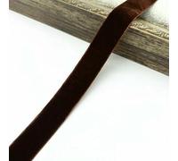 6-38mm Velvet Ribbon Wedding Party Decoration Handmade Wrapping Hair Bowknot DIY Christmas -06 Coffee-6mm 5yards