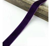 6-38mm Velvet Ribbon Wedding Party Decoration Handmade Wrapping Hair Bowknot DIY Christmas -08 Dark Purple-6mm 5yards