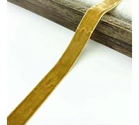 6-38mm Velvet Ribbon Wedding Party Decoration Handmade Wrapping Hair Bowknot DIY Christmas -11 Khaki-6mm 5yards
