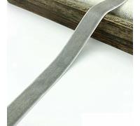 6-38mm Velvet Ribbon Wedding Party Decoration Handmade Wrapping Hair Bowknot DIY Christmas -12 Light Grey-6mm 5yards