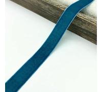 6-38mm Velvet Ribbon Wedding Party Decoration Handmade Wrapping Hair Bowknot DIY Christmas -17 Peacock Blue-6mm 5yards