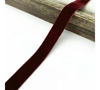 6-38mm Velvet Ribbon Wedding Party Decoration Handmade Wrapping Hair Bowknot DIY Christmas -27 Wine Red-6mm 5yards