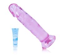6.3in Realistic Flexible Dildos Sex Toys, with Suction Cup for Hands-Free Play, Lifelike Adult Toys for Men Women Couples G Spot Sex Toy Anal Butt Plug Prostate - Pink