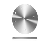 6.3Inch Heat Diffuser Plate, Grourarty Stainless Steel Cooking Induction Adapter Simmer Plate for Electric Gas Glass Cooktop Hob Ring, Induction Cooktop Converter Plate with Handle