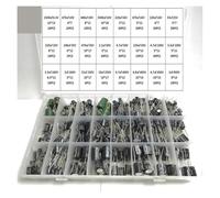 6.3V1500UF-450VUF 424Pcs/Lot 1UF-1500UF 24Values Aluminum Electrolytic Capacitors 6.3-450V Mix Assorted Kit And Storage Box IDGTTLDF