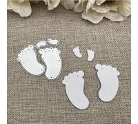 6.3x5.6cm Baby Feet Metal Cutting Dies Stencils for Scrapbooking Decorative Handicraft Template,Card Making Scrapbooking Décor