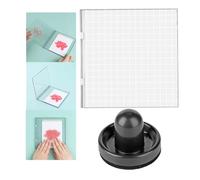 6.3x6.3inch Precise Stamp Platform and Pressure Tool Set with Grid Lines for Accurate Craft Stamping; Easy Stamping Press; Perfect Stamp Positioning Tool Card Making Supplies Scrapbook