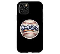6+4+3=2 Double Play Baseball Player Funny Coach Saying Quote Case for iPhone 11 Pro