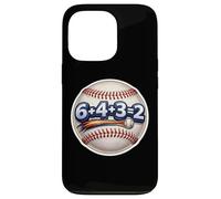 6+4+3=2 Double Play Baseball Player Funny Coach Saying Quote Case for iPhone 13 Pro