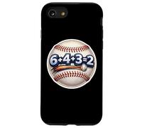6+4+3=2 Double Play Baseball Player Funny Coach Saying Quote Case for iPhone SE (2020) / 7/8