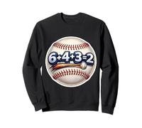 6+4+3=2 Double Play Baseball Player Funny Coach Saying Quote Sweatshirt