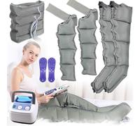 6/4-Cavity Air Compression Leg Massager Machine,Full Body Pressotherapy Healthcare Rehabilitation Physiotherapy, Lymphatic Drainage Foot Massager, Timed and Adjustable Pressure