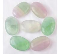 6 * 4 CM Natural Hot Stones Massage Stones- Colored Set 7 PCS Bianstone Massage Stones Rocks for Home Spa Warming Relaxing Palm Hot SPA Crystal Beauty Care Tool