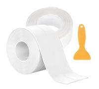 6.4M*6CM Bath Sealant Strip, Extra Wide Waterproof PVC Self Adhesive Simple Seal Tape, for Bathroom,Kitchen,Toilet,Wall Corners-Strong Adhesive, Flexible, Leak-Proof