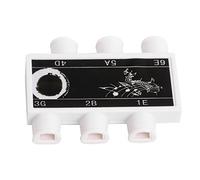 6.4x4.9x1.3cm Instrument Accessories Guitar String Tuning Plastic Guitar Pitch Pipe Tuner 6 tones E-A-D-G-B-E