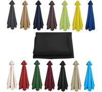 6.5/8.8/9.8ft Replacement Canopy for Patio s HeavyDuty 6/8 Ribs UV Ptection Waterpof Easy to Install Outdoor Shade Solution