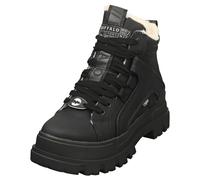 (6.5) Buffalo Aspha Nc Mid Warm Vegan Womens Ankle Boots in Black