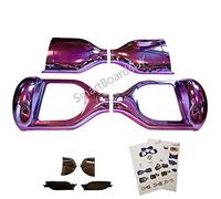 6.5" Hoverboard Plastic Chrome and Design Shell's - Swegway Shell 6.5 Inch Frame 2 Wheel Smart Balance Scooter Plastics (CHROME PURPLE)