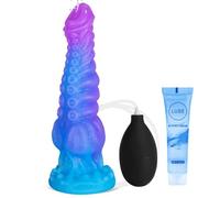 6.5 Inch Small Beginner Monster Squirting Silicone Tapered Tentacle Dildo, Fantasy Dildos with Big Knot,Anal G spot Dildo Ejaculating Sex Toys with Strong Suction Cup Adult Toy for Women Men Couples
