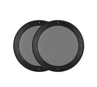 6.5 Inch Speaker Protective Cover Set for Car and Home Use Loudspeaker Decoration with High Compressive Strength and Impact for Small Speakers (Black + Black)