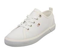 (6.5) Tommy Hilfiger Vulc Sneaker Womens Casual Trainers in White