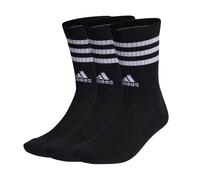 (6.5 UK-8 UK, Black) Adidas Unisex Adult Cushioned Crew Socks (Pack of 3)