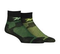 (6.5 UK-8 UK, Black) Reebok Unisex Adult Sports Light Camouflage Running Ankle Socks (Pack of 2)
