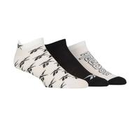(6.5 UK-8 UK, White/Black) Reebok Mens Essentials Trainer Socks (Pack of 3)