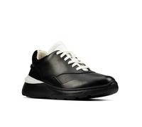 (6.5 UK, Black) Clarks Womens/Ladies Sprint Lite Lace Leather Trainers