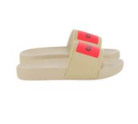(6.5 UK Child, Stone) Hugo Boss Childrens/Kids Logo Sliders