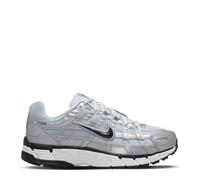 (6.5 UK, White/Silver) Nike Womens/Ladies P-6000 Leather Chunky Sole Trainers