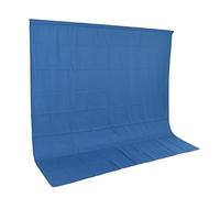 6.5 X 6.5ft Blue Screen Backdrop, Blue Photo Background Photo Portrait Photography Backdrops Background Cloth for Video Recording, Party, Meeting