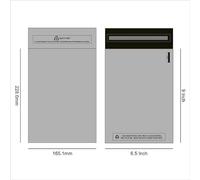 6.5 X 9 inch (100 Pack) Recycled Strong Grey Mailing Poly Postal Self Seal Bags Large to Small Mailing Bags Postage Packaging Assorted Mailers Posting Shipping Post Parcels Package Bags Various Sizes