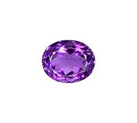 6.50 Carat Amethyst Gemstone Katela Stone Original Certified Amethyst Stone Jamuniya Ratna Kathela Stone-B0CKFK5KJQ, Silver Tone, Created Sapphire