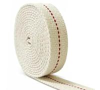 6.56ft x 1in Cotton Flat Oil Lamp Wick, Premium Replacement Wicks for Kerosene Lanterns, Paraffin Heaters, Oil Burners and Stoves, Crackle Free Cotton Wick for Vintage Lighting and DIY Candle Making