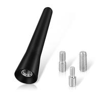 6.5cm Mini Car Radio Aerial Antenna, FM AM DAB Universal Roof Cars Aerial Mast Replacement Small Short Rod Car Antenna Aerials Accessories Strong Reception Screws in M4 M5 M6 (6.5CM)